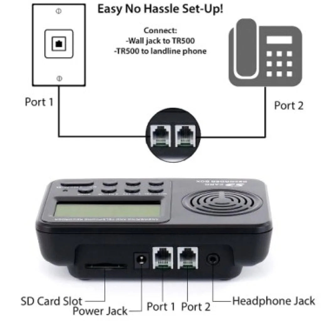 TR500 Landline Phone Call Recorder